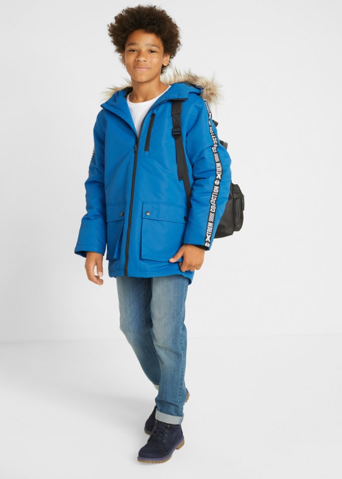 Jungen Winterjacke mit Kapuze