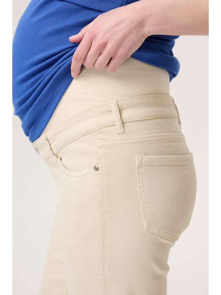 Noppies Straight Umstandsjeans Paco in Bone White günstig kaufen