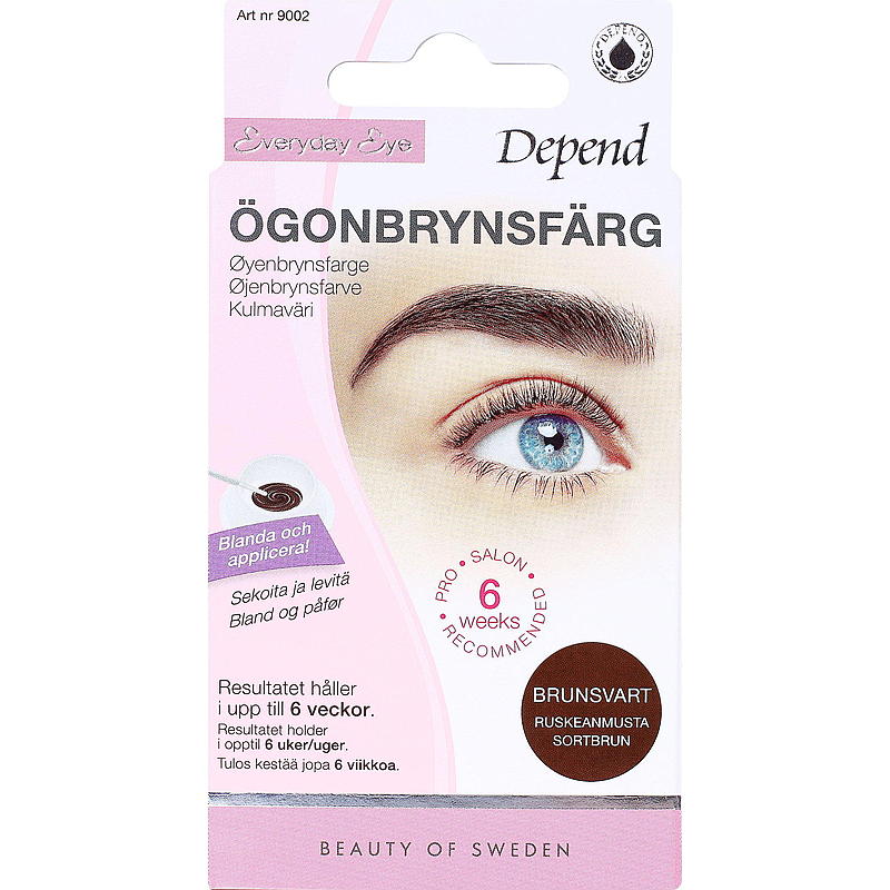 Depend Øyenbrynsfarge brunsort Depend