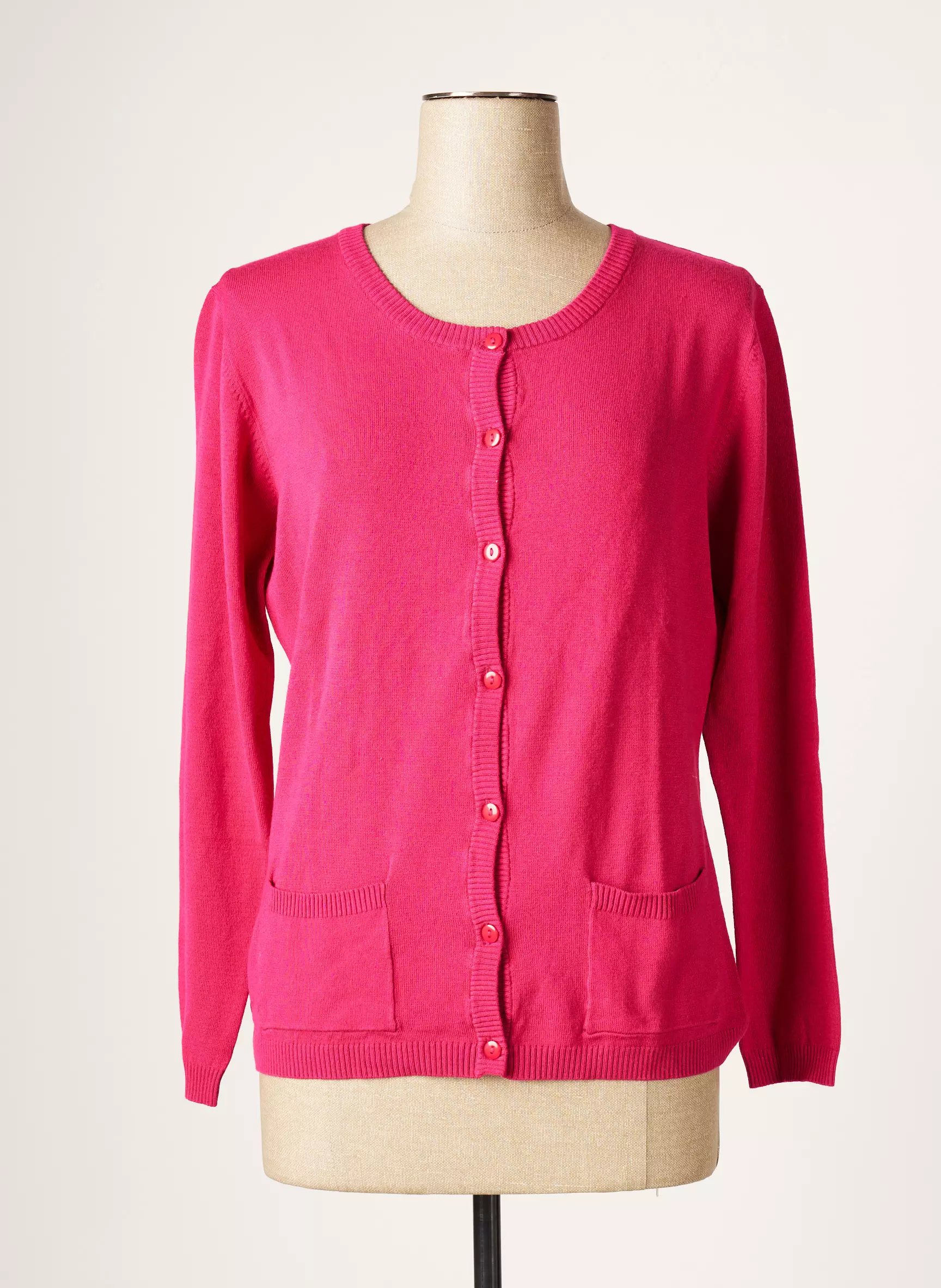 Les Marins De Jac Jac Cardigans Femme couleur rose