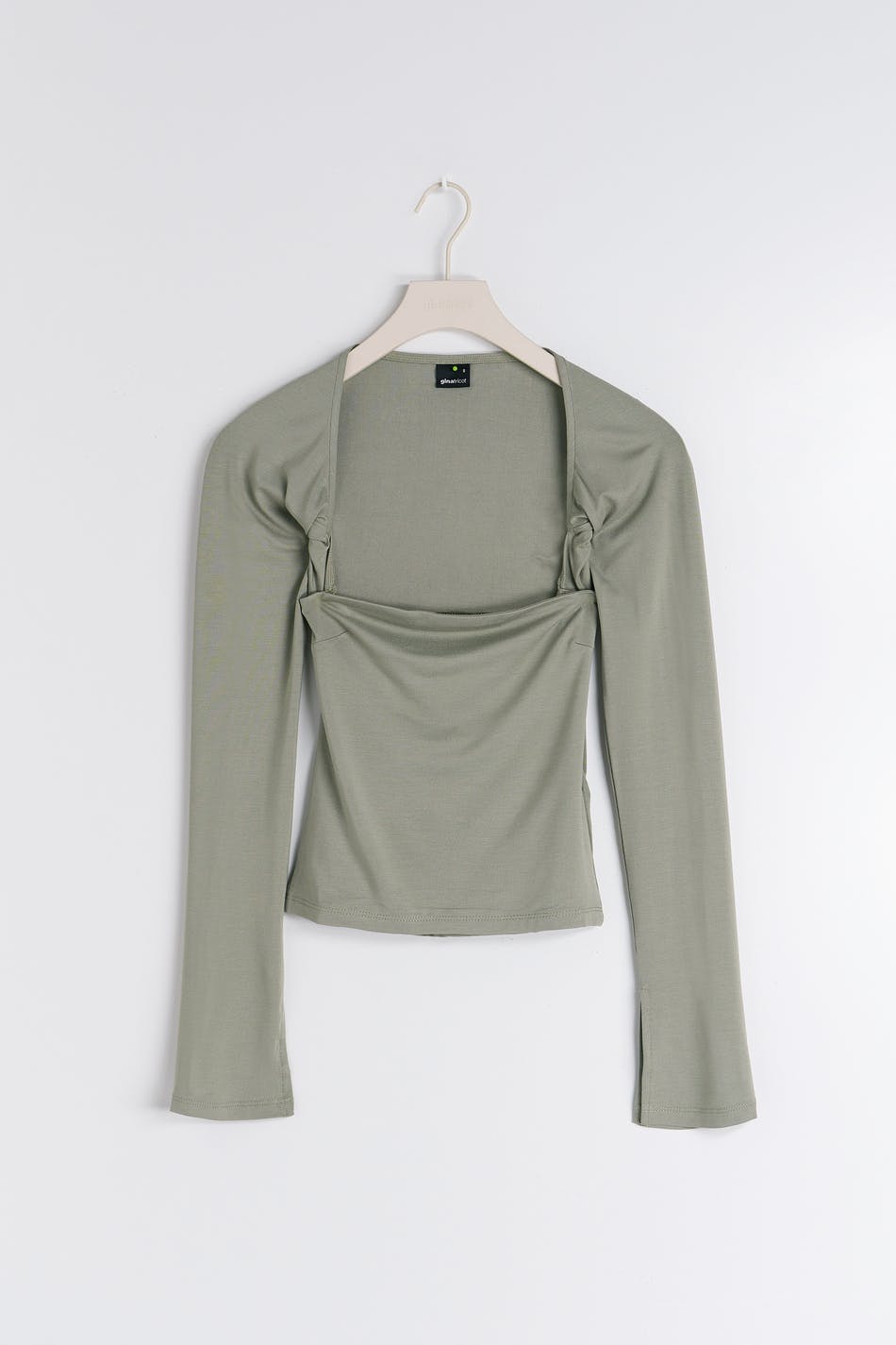 Soft touch square neck top