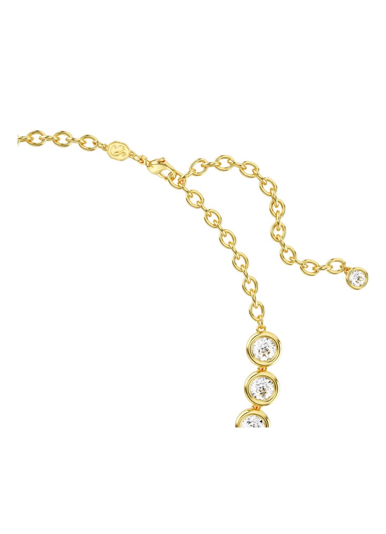 Collana Swarovski color ambra placcata oro