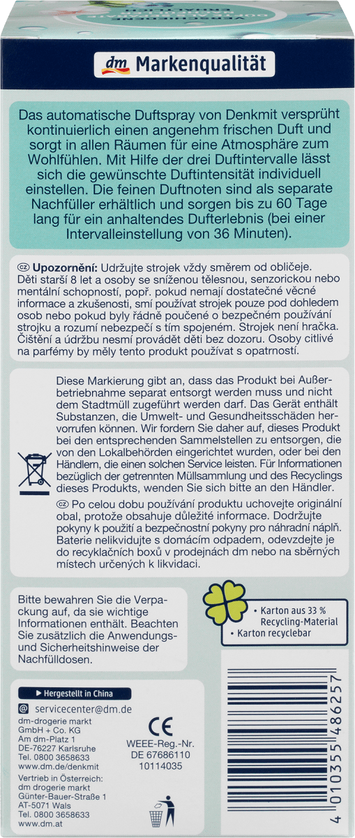 Lufterfrischer Automatisches Spray Einzelgerät, 1 St