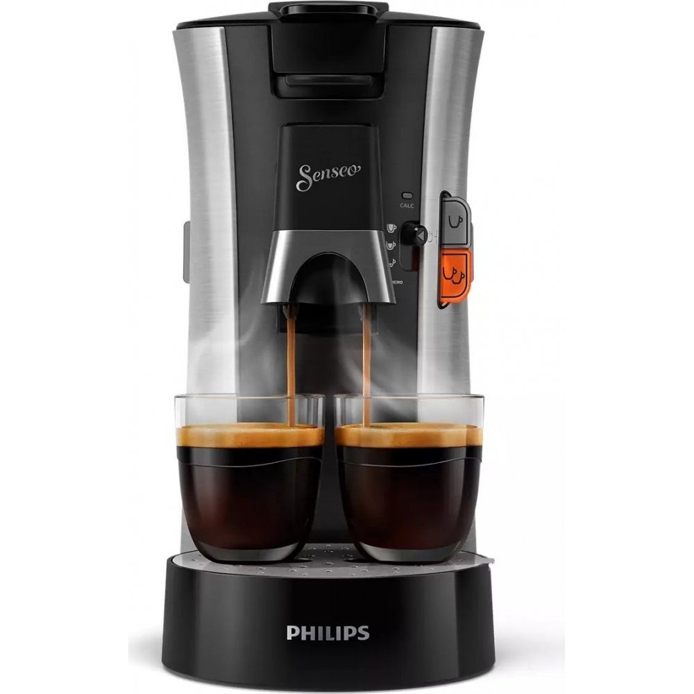 Philips Senseo Kaffeepadmaschine CSA250/10 Select - Kaffeepadmaschine - gebürsteter stahl
