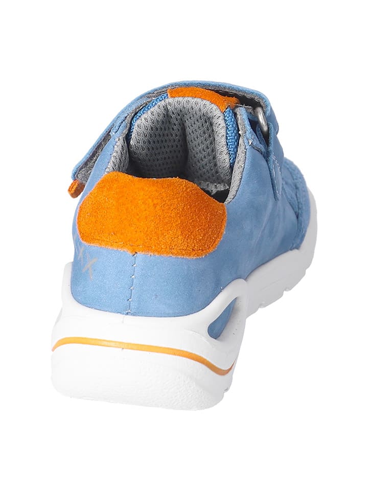 Ricosta Leder-Sneakers in Blau/ Orange günstig kaufen