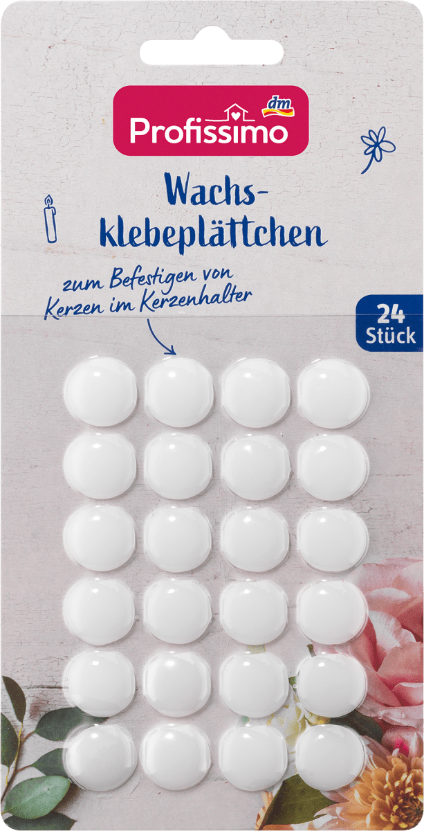 Wachsklebeplättchen, 24 St