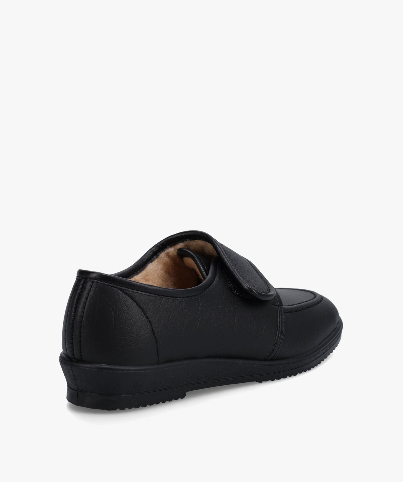 Derbies femme confort unis à doublure fourrée noir | GEMO
