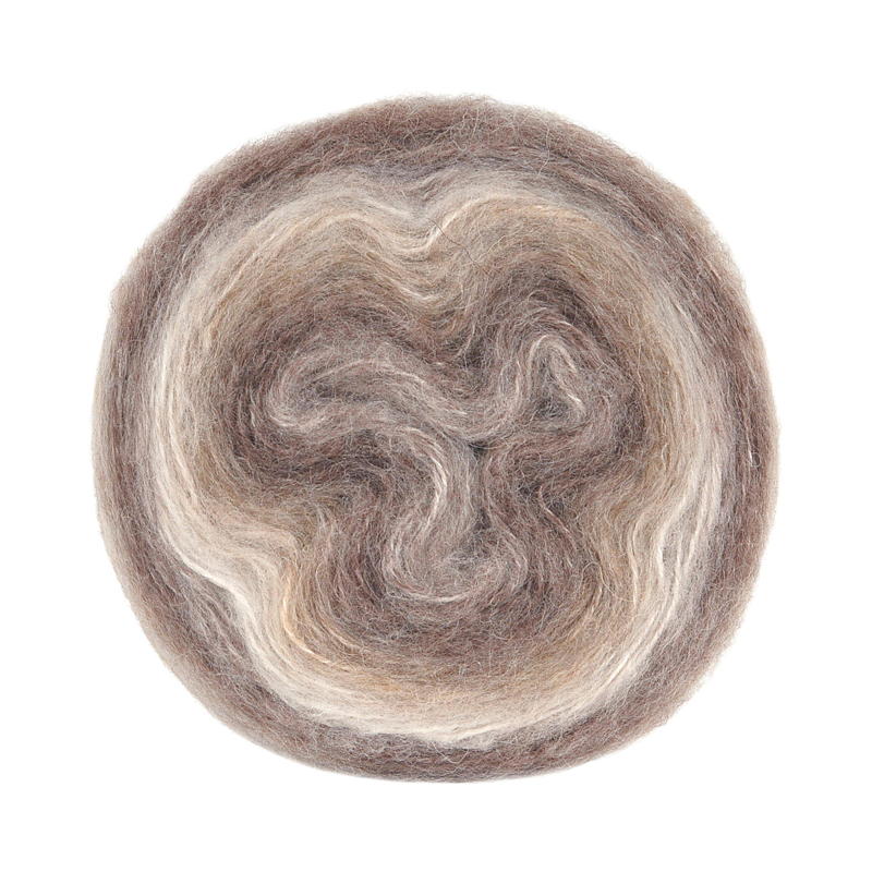 Garn Lollipop beige/brun/latte gradert