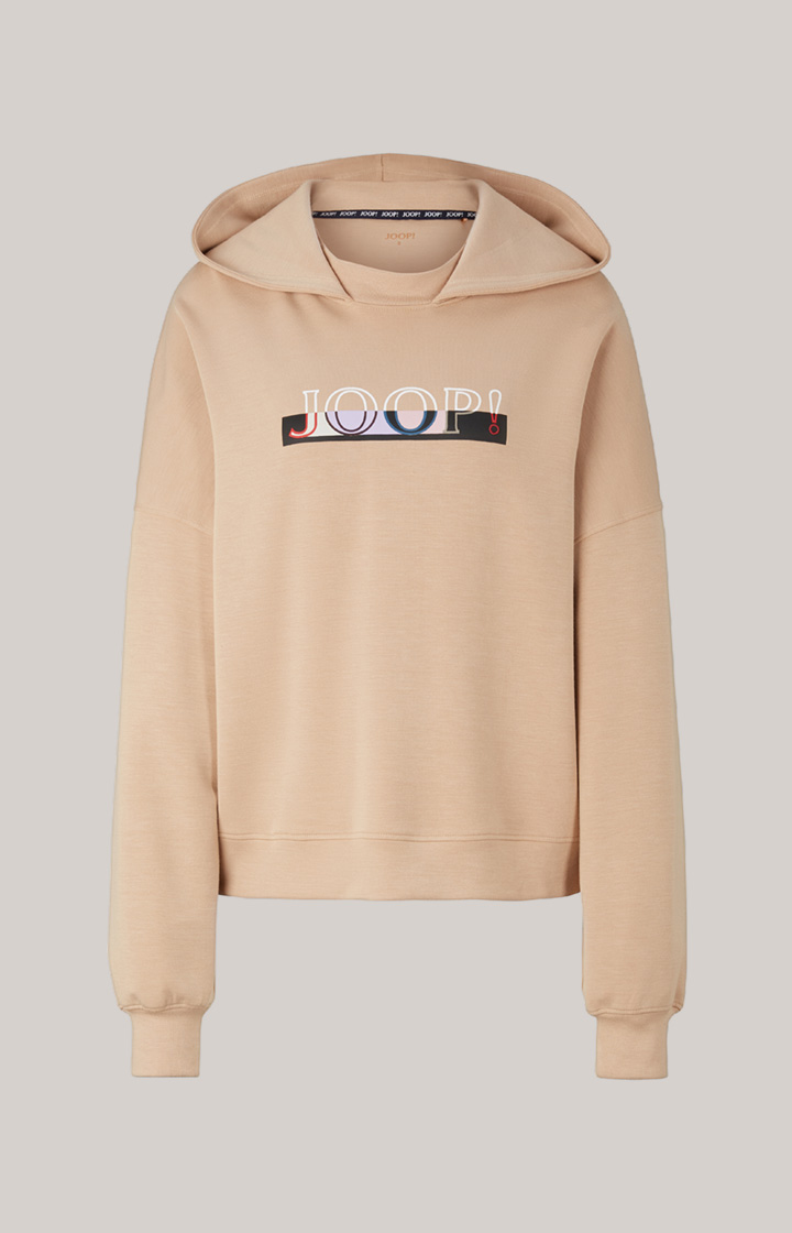 Loungewear Hoodie in Beige/Ecru