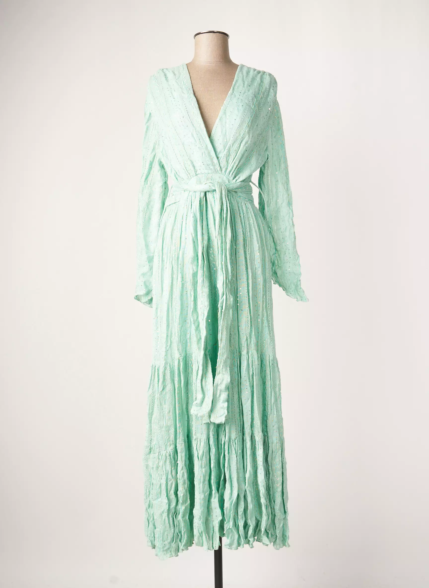 Sundress Robes Longues Femme couleur vert