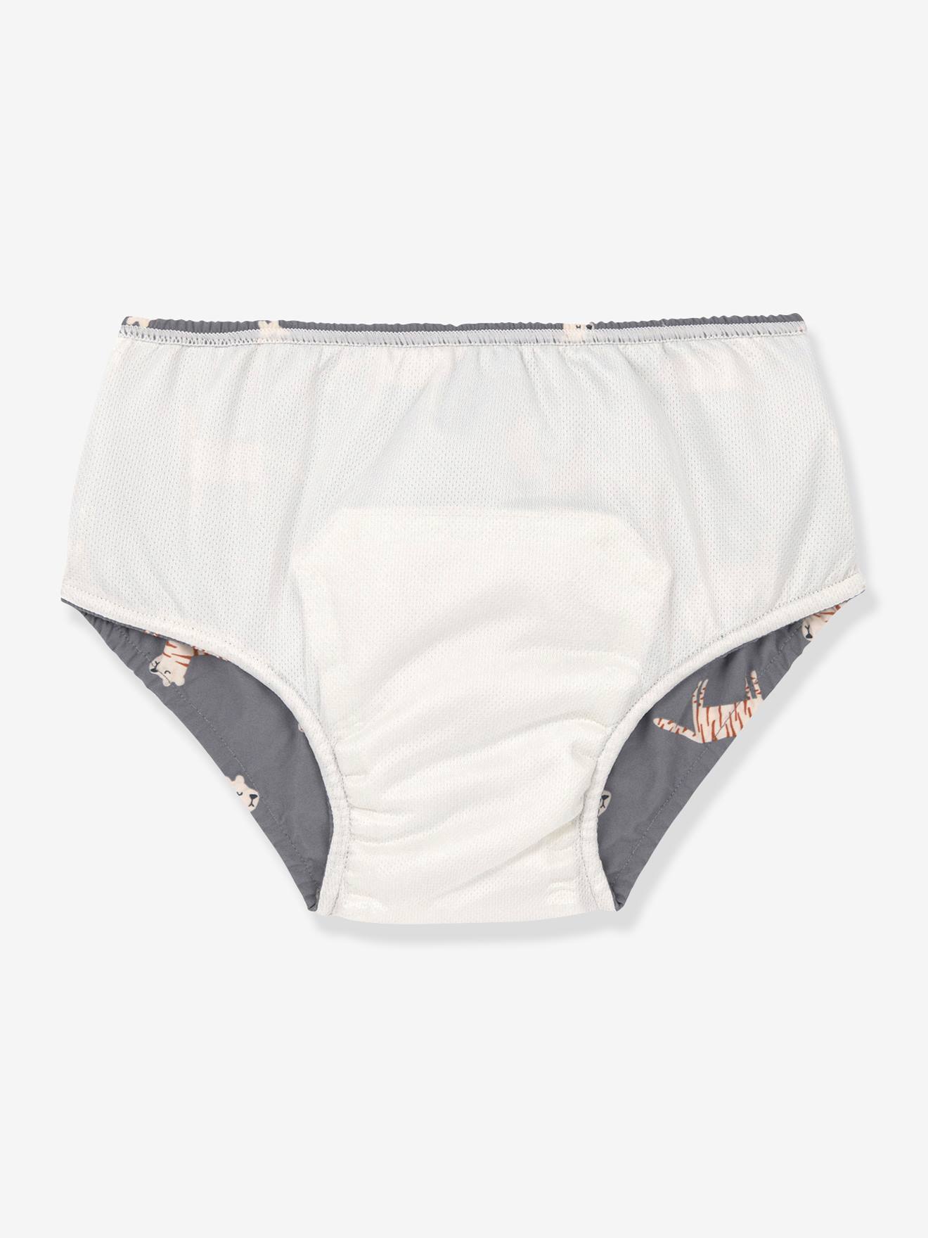 Maillot de bain couche réutilisable LÄSSIG gris imprimé
