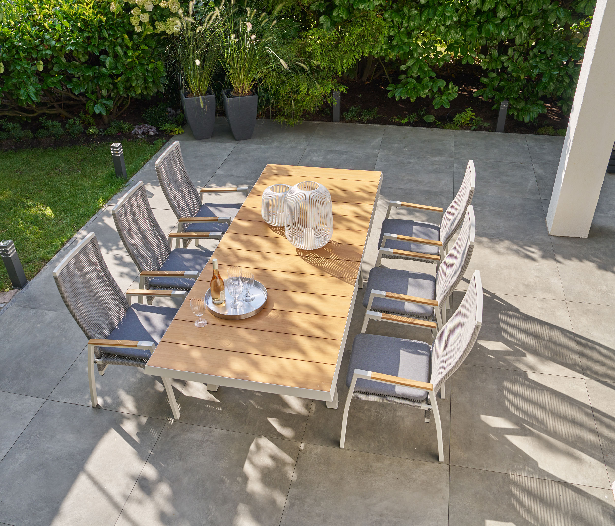 OUTDOORAusziehtisch Teakplatte Garten