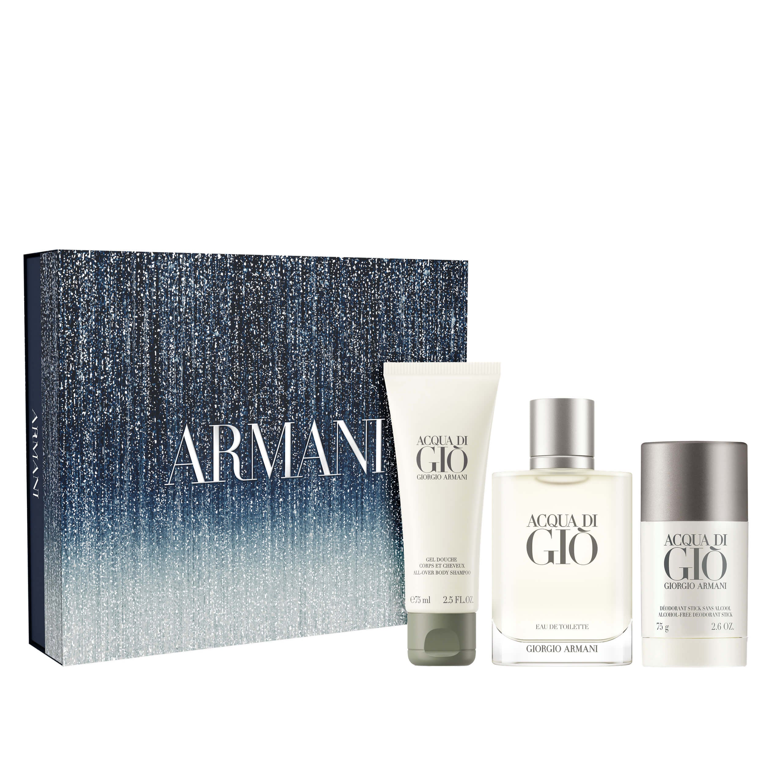 Set cadou Acqua Di Giò Apa de toaletă Acqua di Giò Holiday 2025 - Set cadou cu parfum pentru bărbați, apă de toaletă