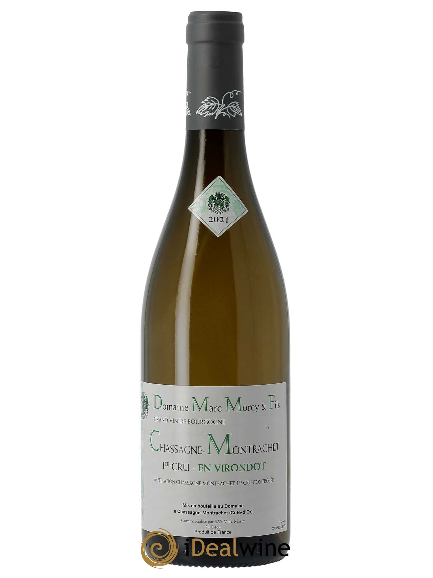 Chassagne-Montrachet 1er Cru En Virondot Marc Morey  2021 - Lot de 1 Bouteille