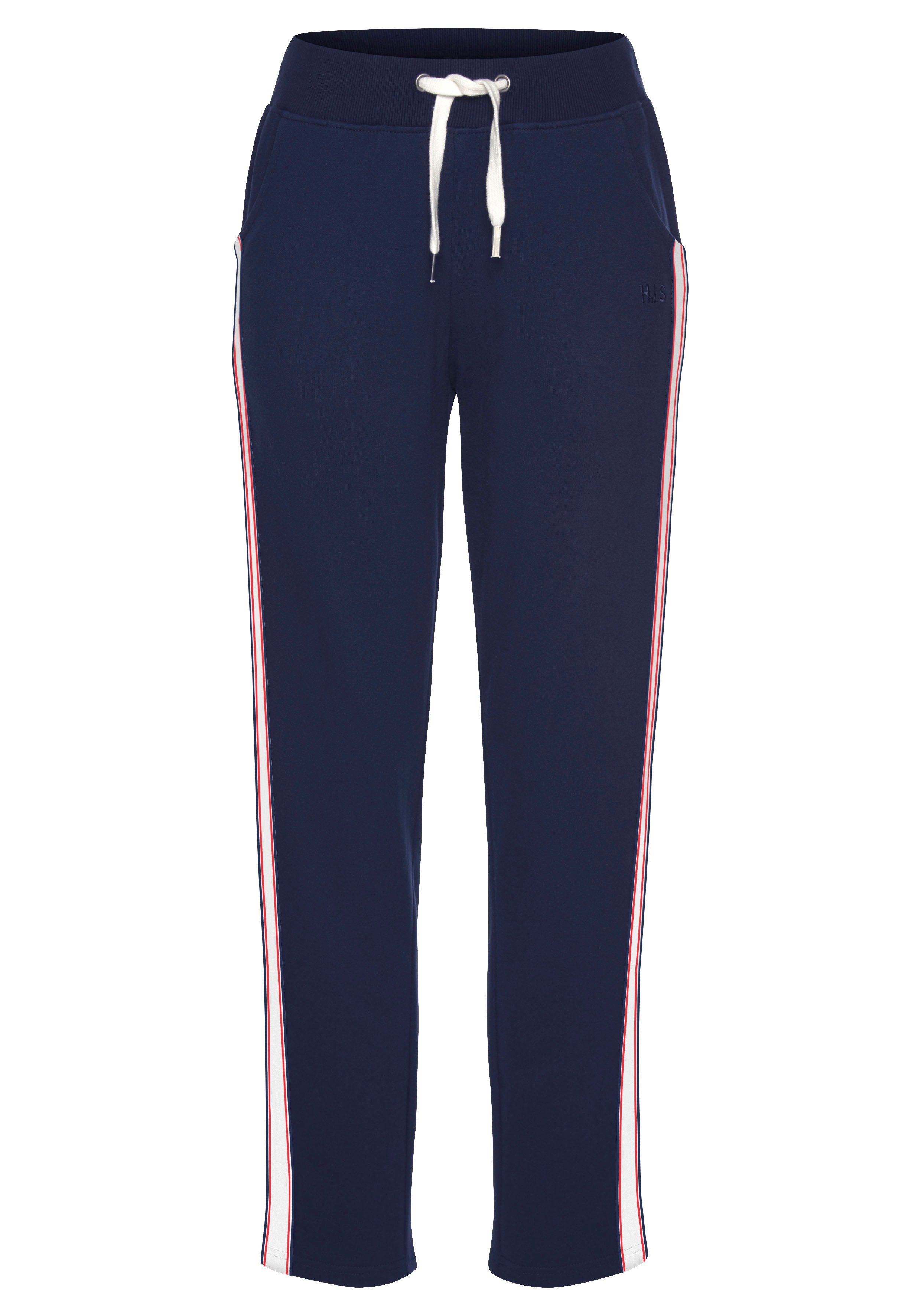 H.I.S Relaxhose mit seitlichen Tapestreifen, Loungewear, Loungeanzug