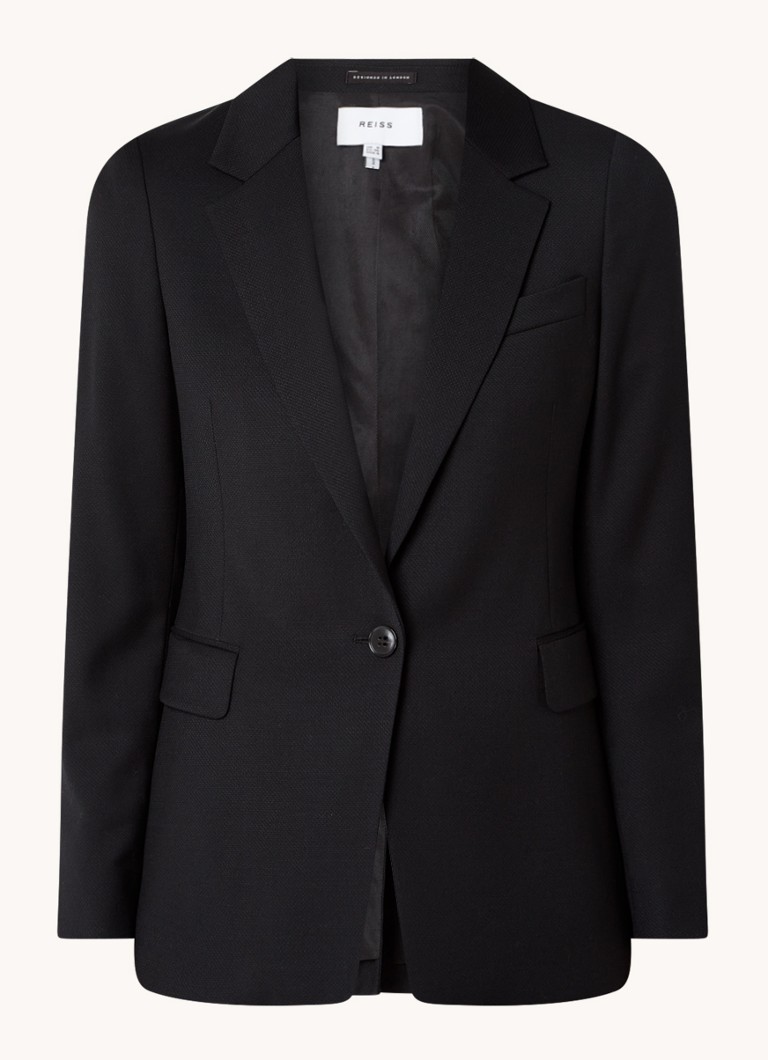 Reiss Haisley blazer in wool blend with flap pockets