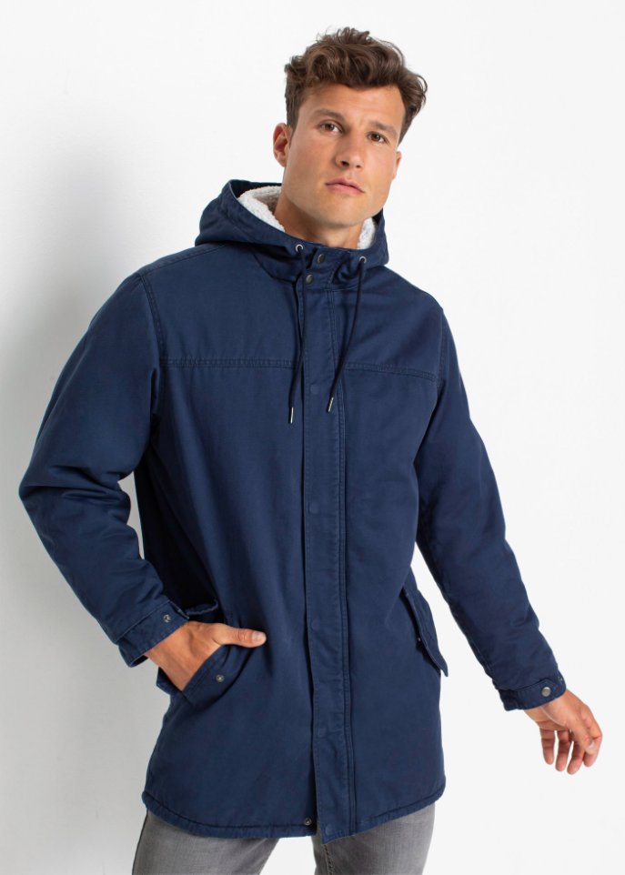 Parka mit Fellimitat-Futter