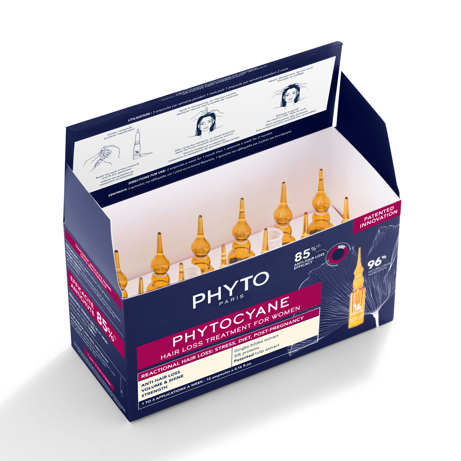 Phyto Phytocyane Traitement Antichute Femme + Shampooing Revigorant 100ml