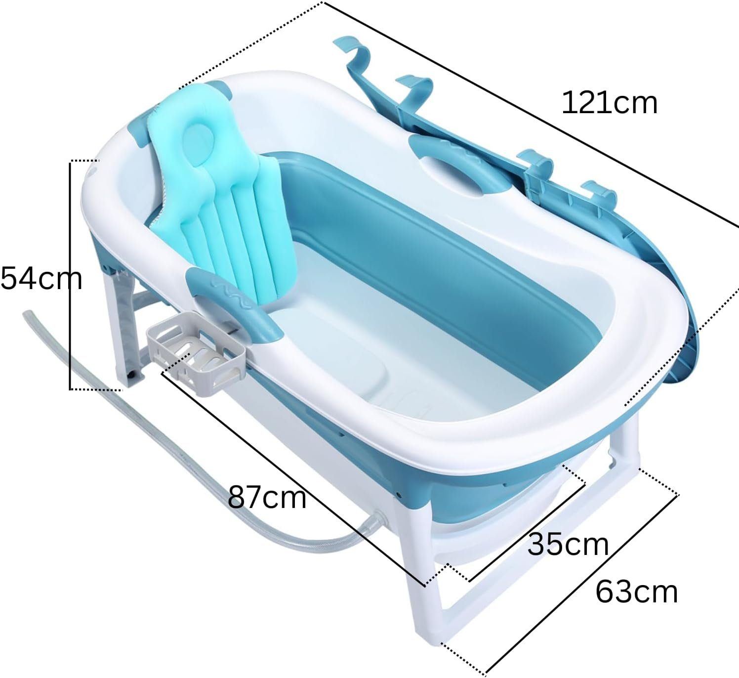 Bath Bob Badewanne faltbare Badewanne 121 Kinder & Erwachsene mobile Klappbadewanne