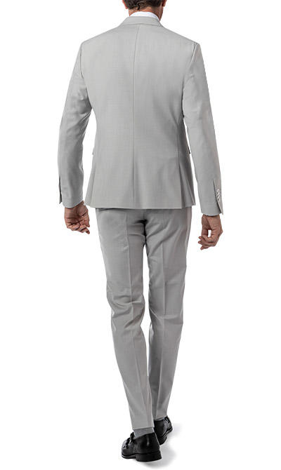 CINQUE, Anzug Cimonopoli mit Weste, Super Slim Fit, Schurwoll-Stretch, grau