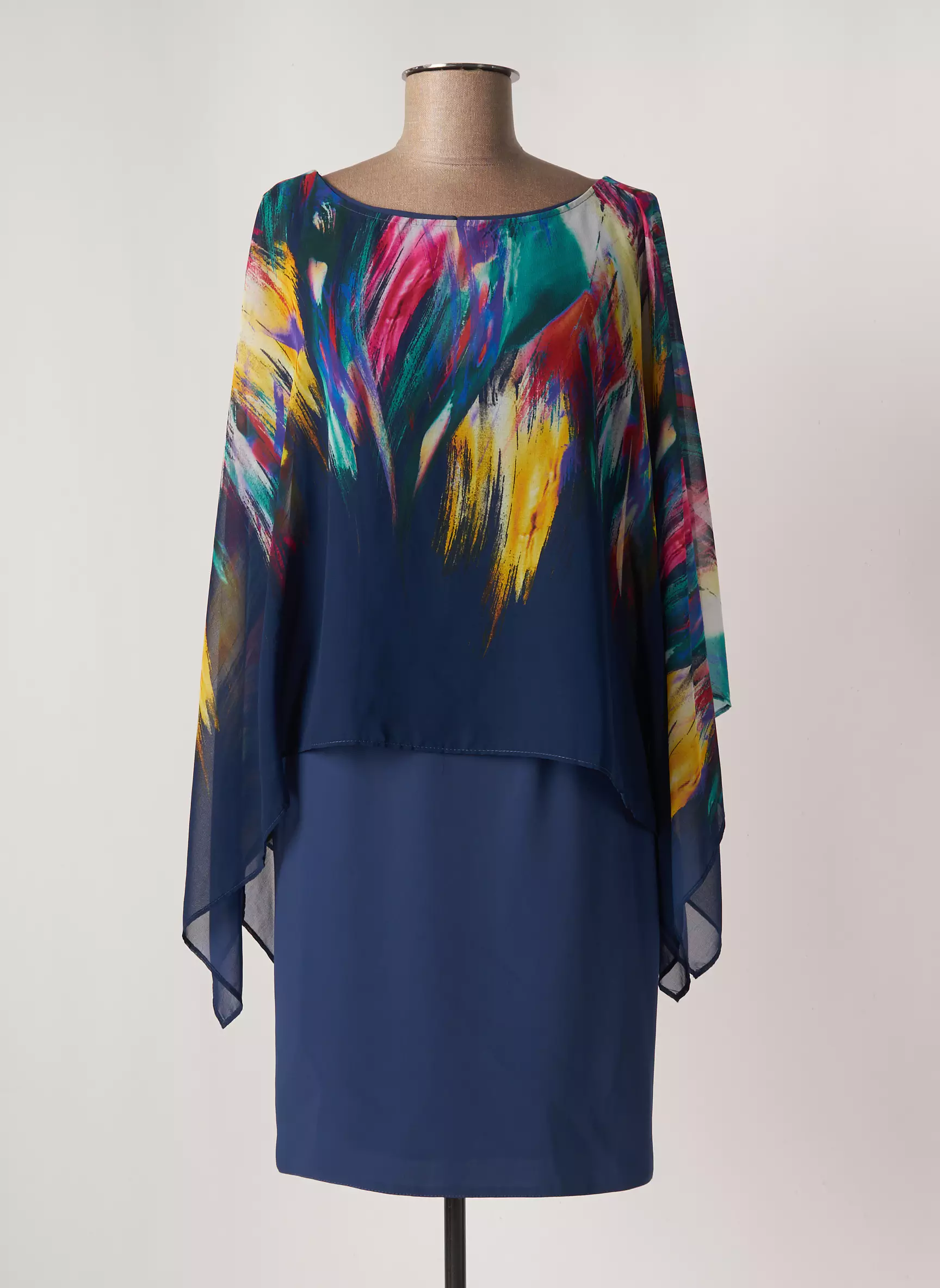 Edas Robes Mi Longues Femme couleur bleu