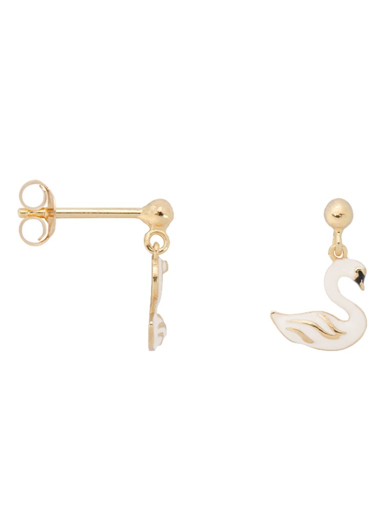 Anna + Nina Swan Lake Stud single stud earrings gold plated