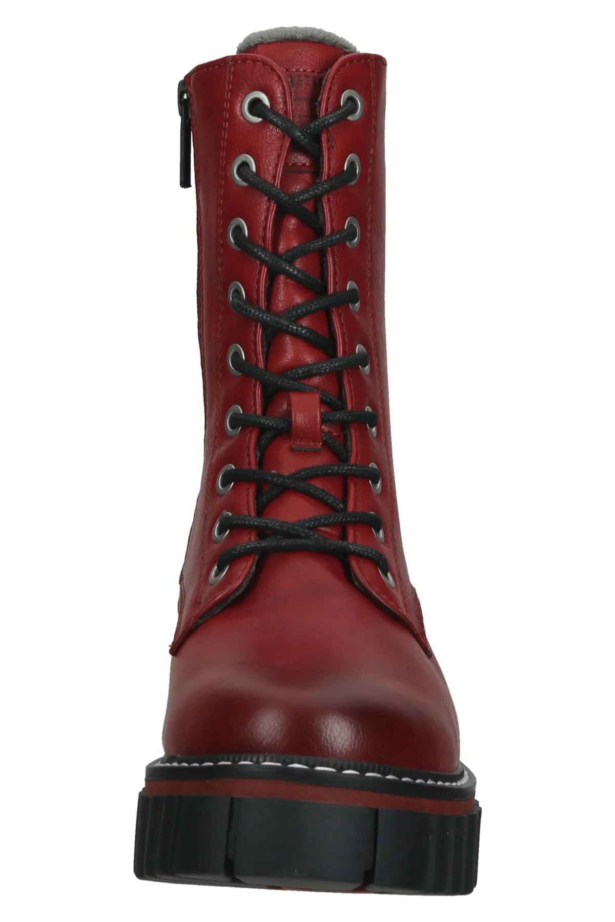 Mustang  Stiefelette - Rot - Blockabsatz