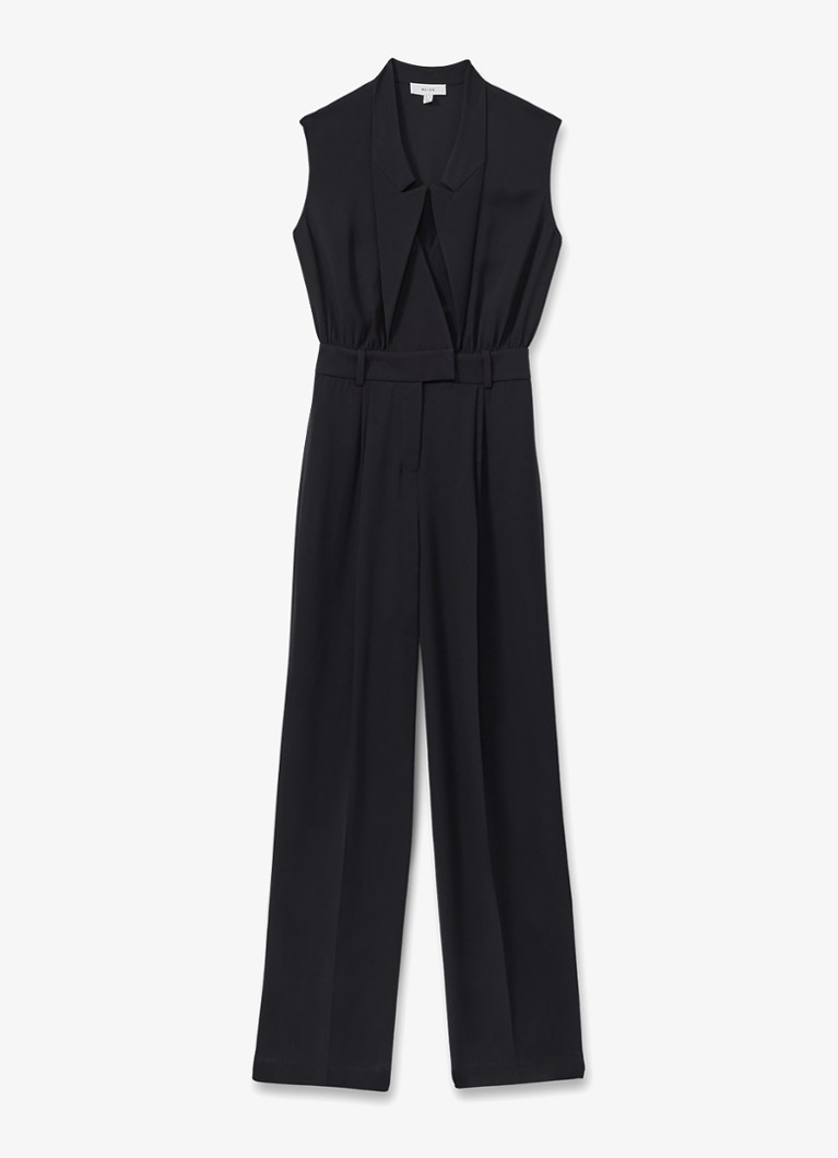 Reiss Sara wide fit sleeveless jumpsuit with side pockets