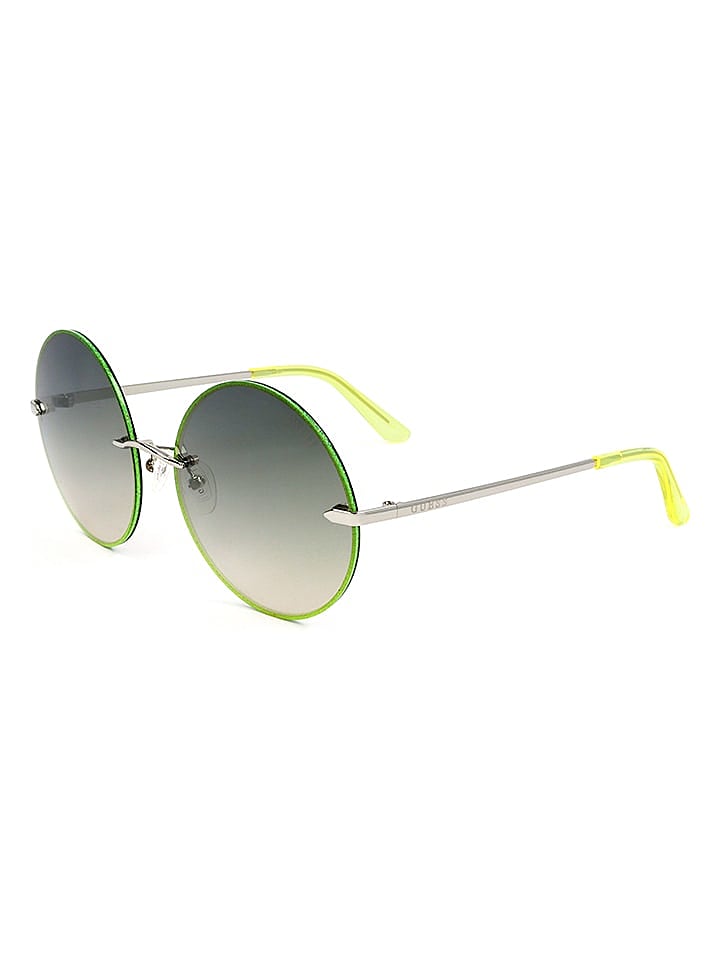 Guess Damen-Sonnenbrille in Grau/ Grün günstig kaufen 61