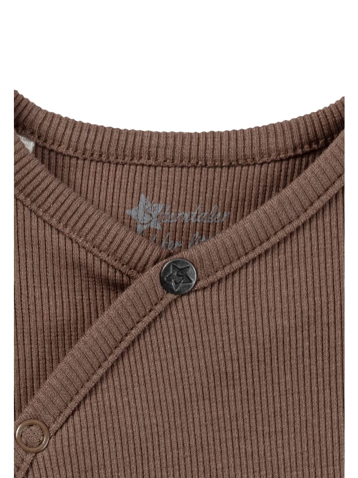 Sterntaler Strampler Rippjersey in braun günstig kaufen