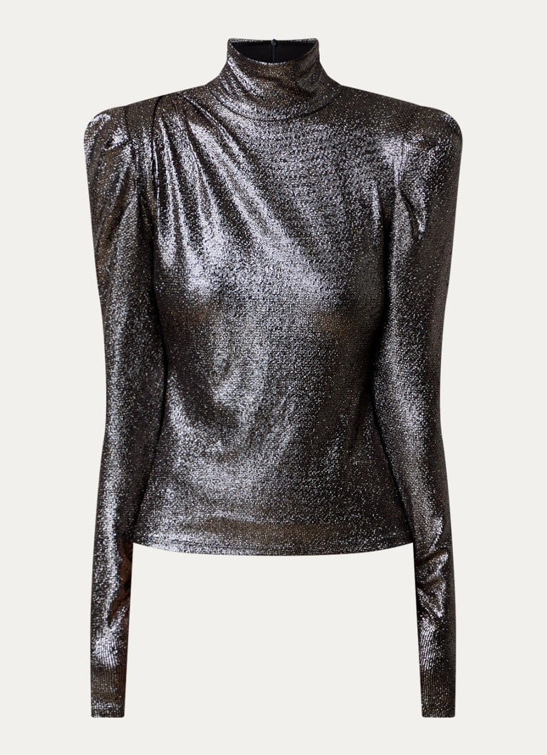 Bluză Baiola Isabel Marant Lurex cu guler înalt