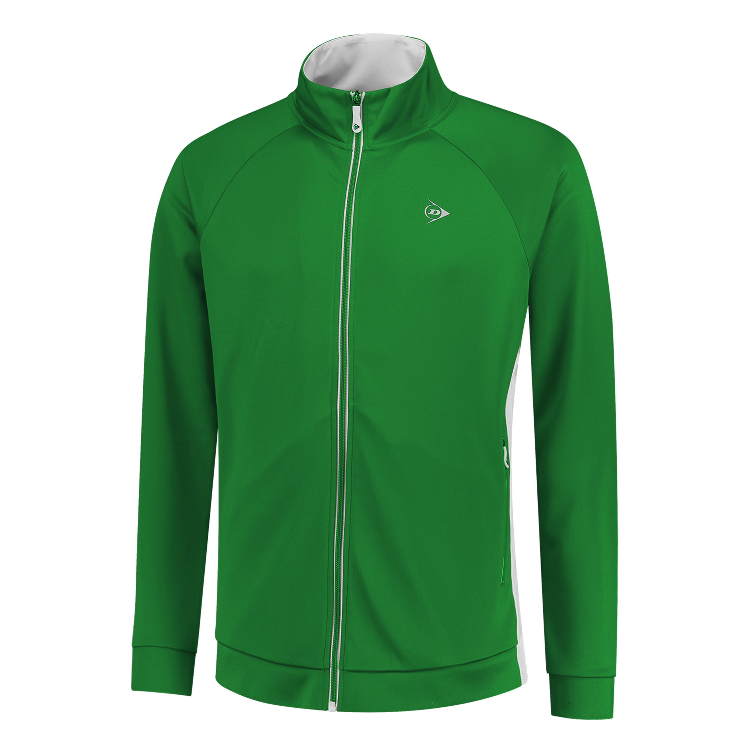 Knitted Trainingsjacke Herren - Grün, Weiß