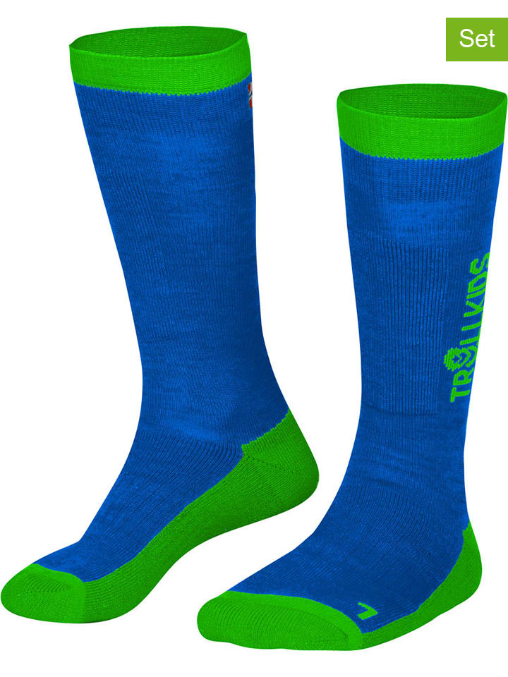 Trollkids 2er-Set: Ski-/ Snowboardsocken 