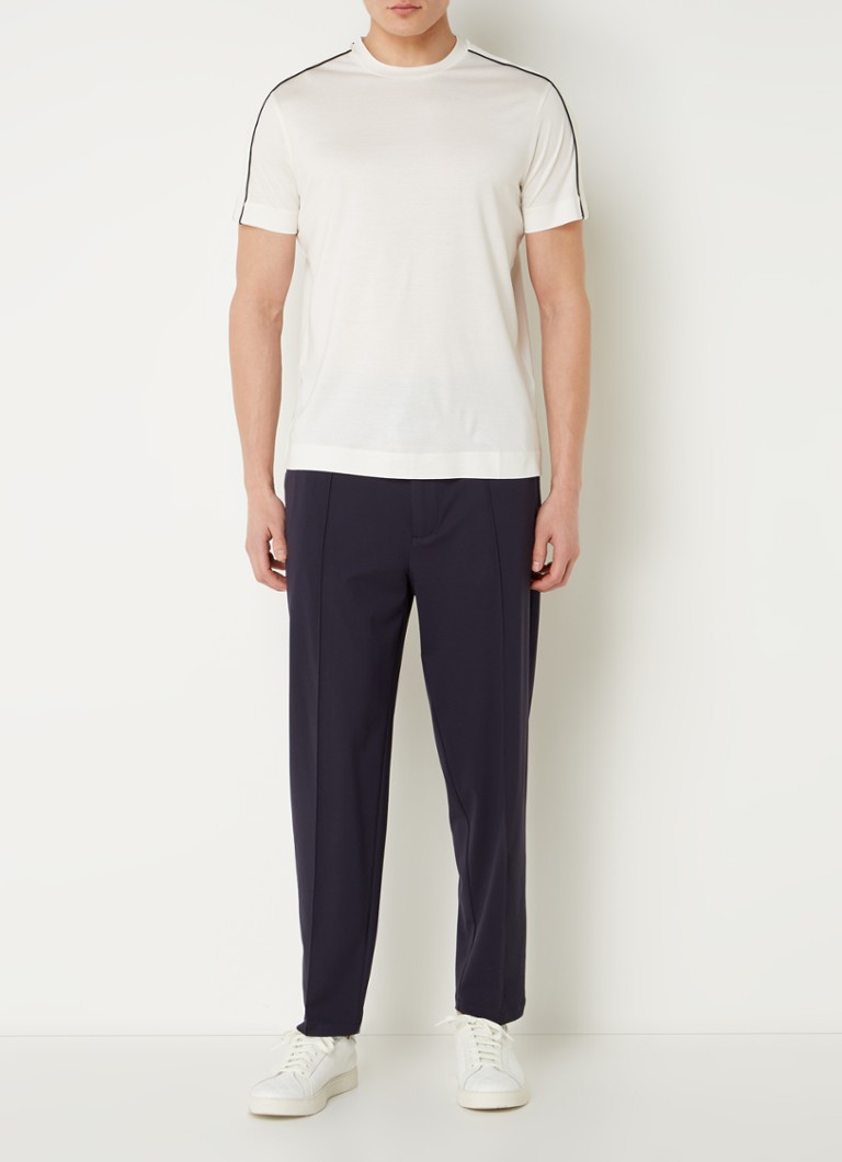 Pantaloni Emporio Armani cu croială dreaptă și vârf de oțel