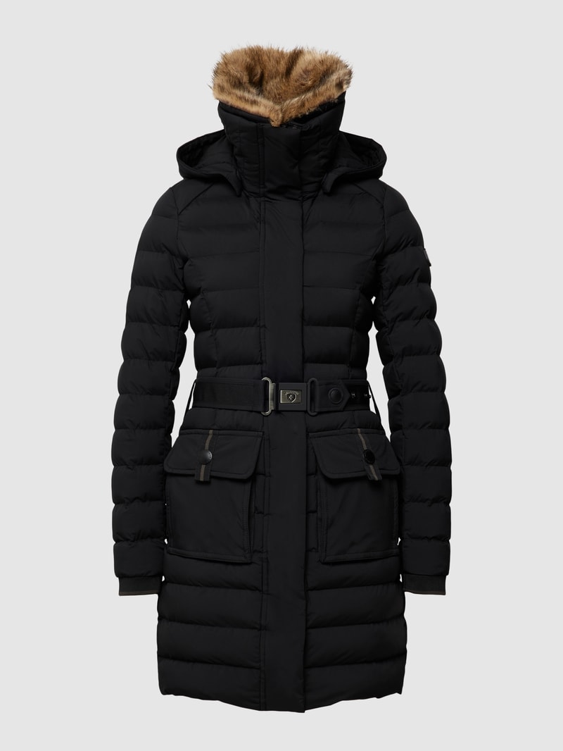 Abendstern 719 Funktionsjacke mit Webpelz in schwarz