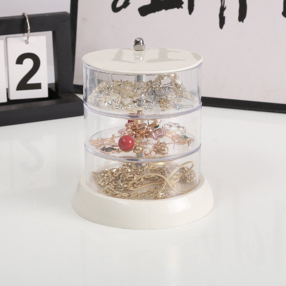 Zimtky Kosmetikkoffer Make-up-Organizer, Make-up-Organizer mit 3 oder 5 Fächern, transparent (2-tlg)