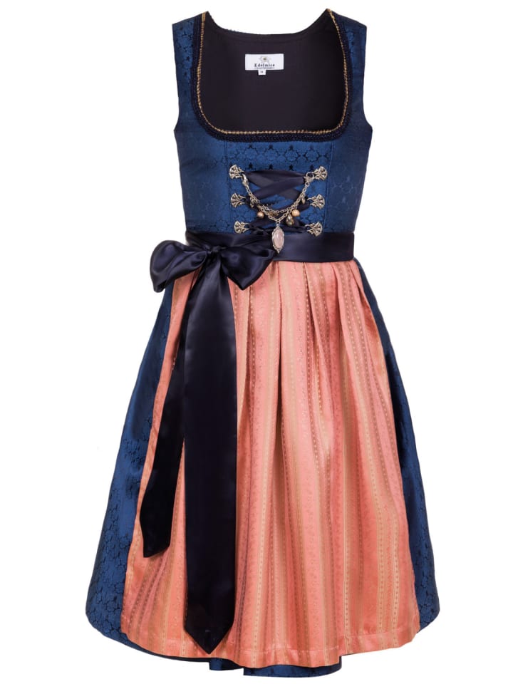 Edelnice Mini Dirndl 2-teilig Josepha in blau günstig kaufen