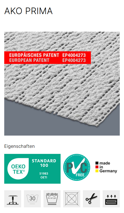 Teppichunterlage Prima 60 x 120 cm
