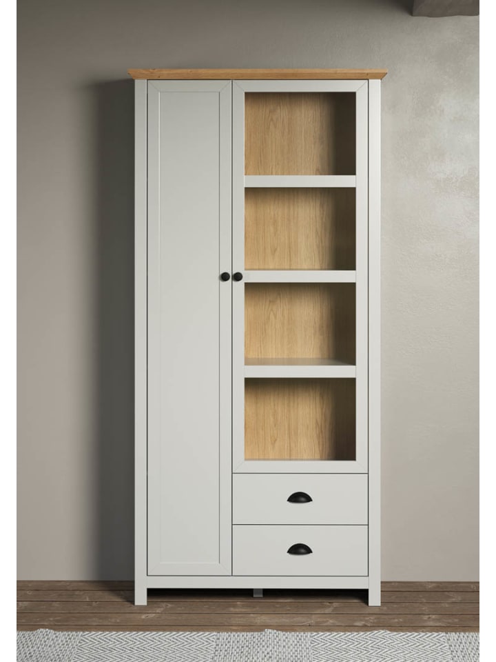 ebuy24 Vitrinenschrank Landside 2 Grau 97 x 41 cm günstig kaufen onesize
