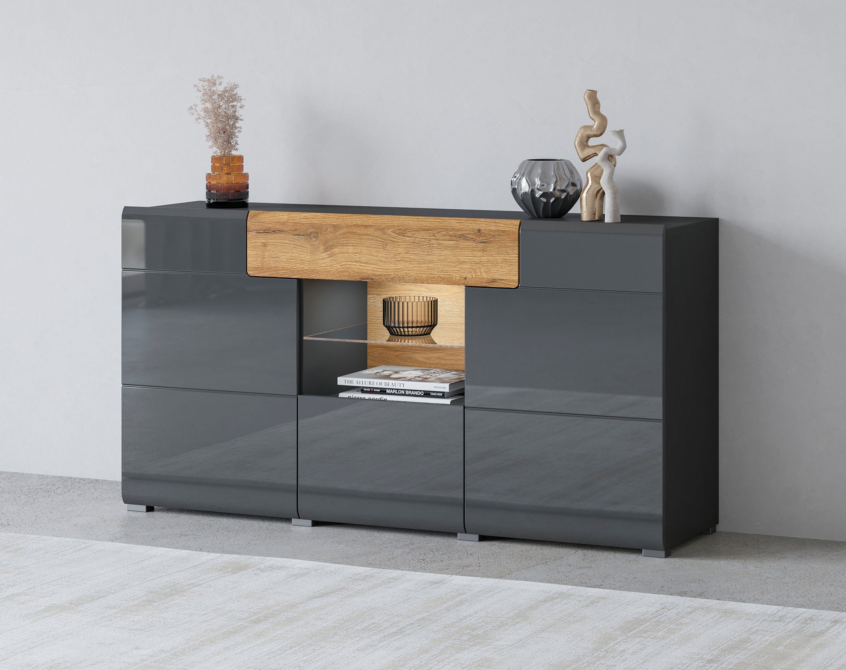 Helvetia Sideboard Toledo, Breite 159 cm