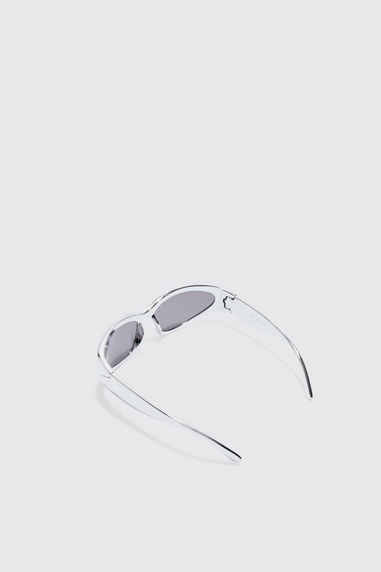 Silberne Sonnenbrille