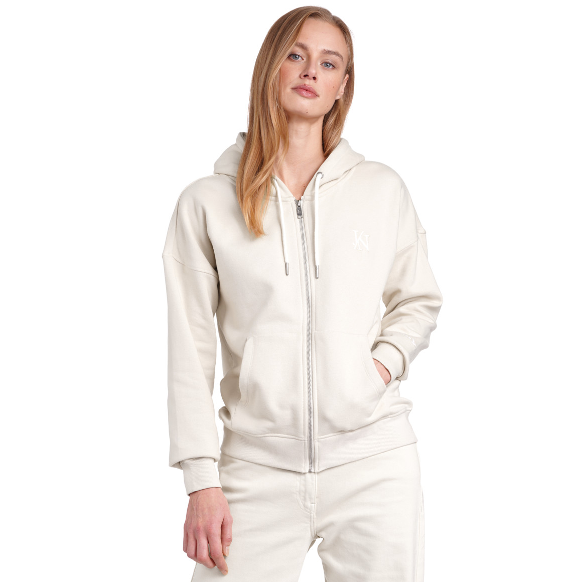 Damen Sweatjacke mit Einschubtaschen