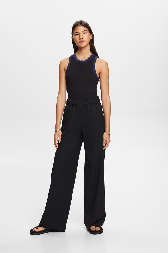Geripptes Jersey-Tanktop, Stretchbaumwolle