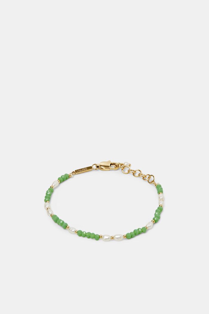 Perlenarmband, Edelstahl