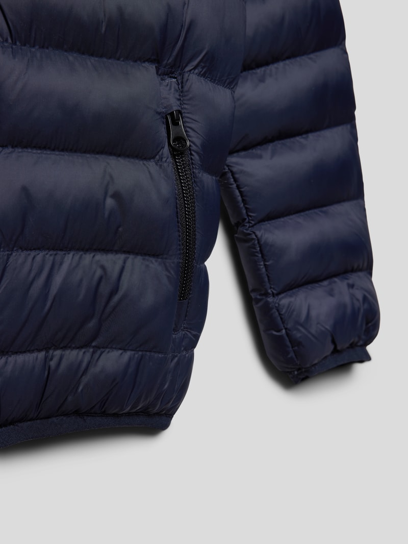 Steppjacke mit Stehkragen Modell 'yeschky' in marineblau