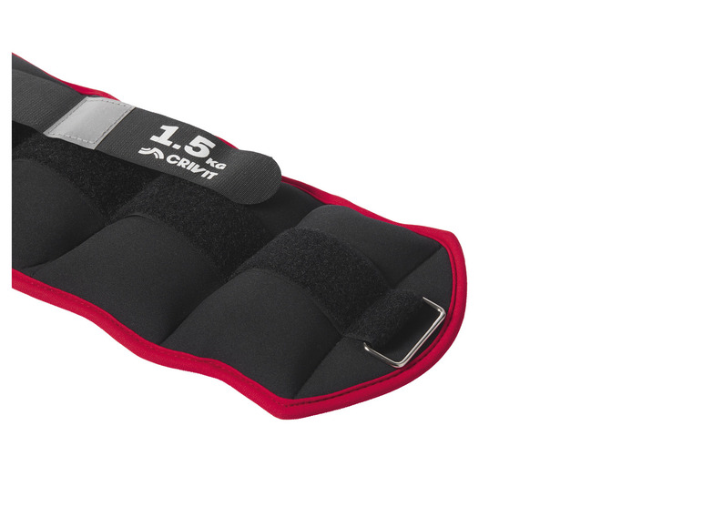 CRIVIT Gewichtsmanschetten, 1,5 kg, 2er-Set