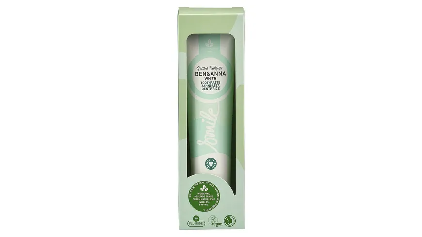 BEN&ANNA Zahnpasta Alutube White 75 ml