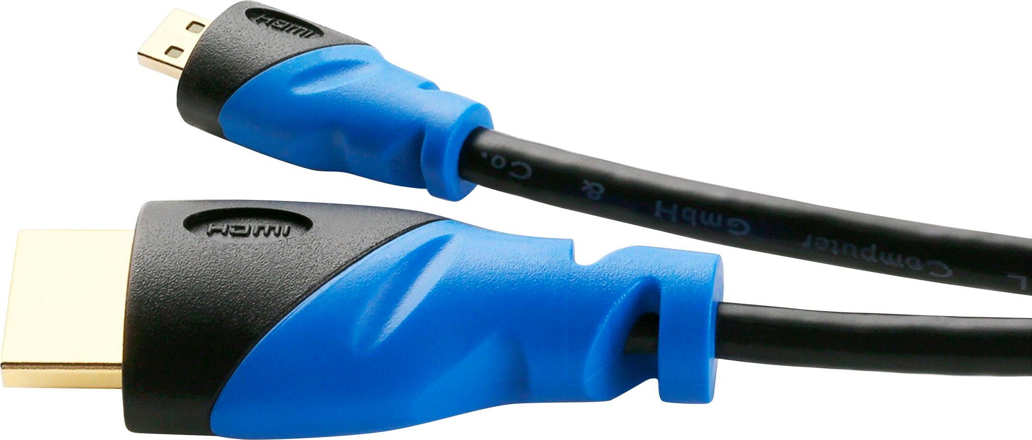 CSL HDMI Kabel, 3-fach geschirmt, verschiedene Längen Audio- & Video-Kabel, HDMI, (150 cm)