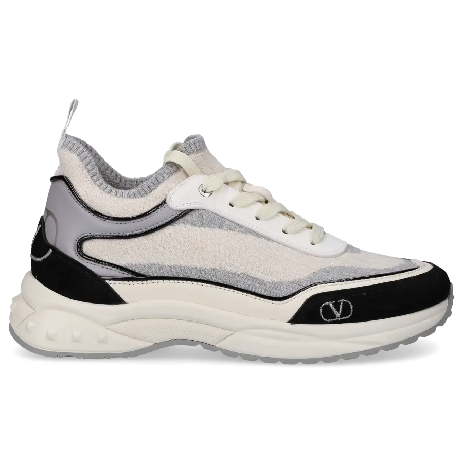 Valentino Garavani - Sneaker high READY GO Materialmix - beige
