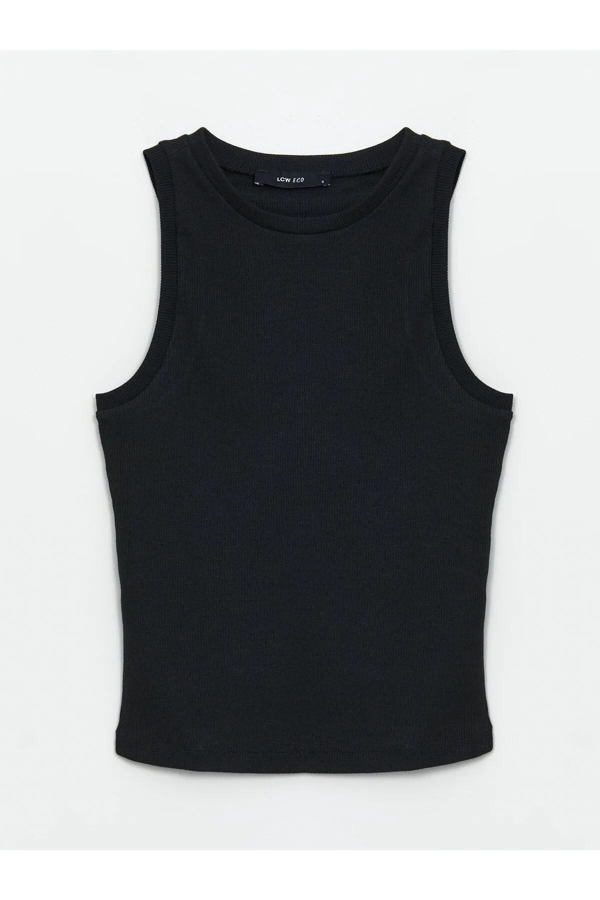 LC Waikiki  Einfarbiges Athlete-Shirt für Damen mit Rundhalsausschnitt